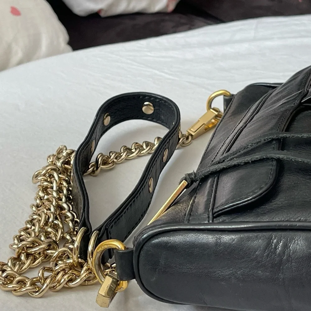 Rebecca Minkoff Mini MAC in Black with Gold - Picture 5 of 13